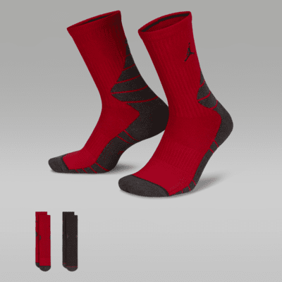 Jordan Dri FIT Crew Socks 2 Pack Big Kids Socks. Nike JP
